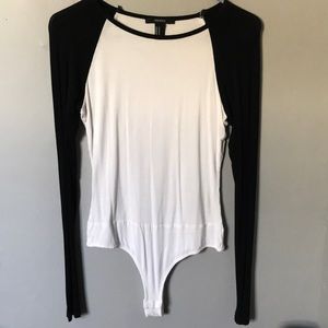 Black and white bodysuit